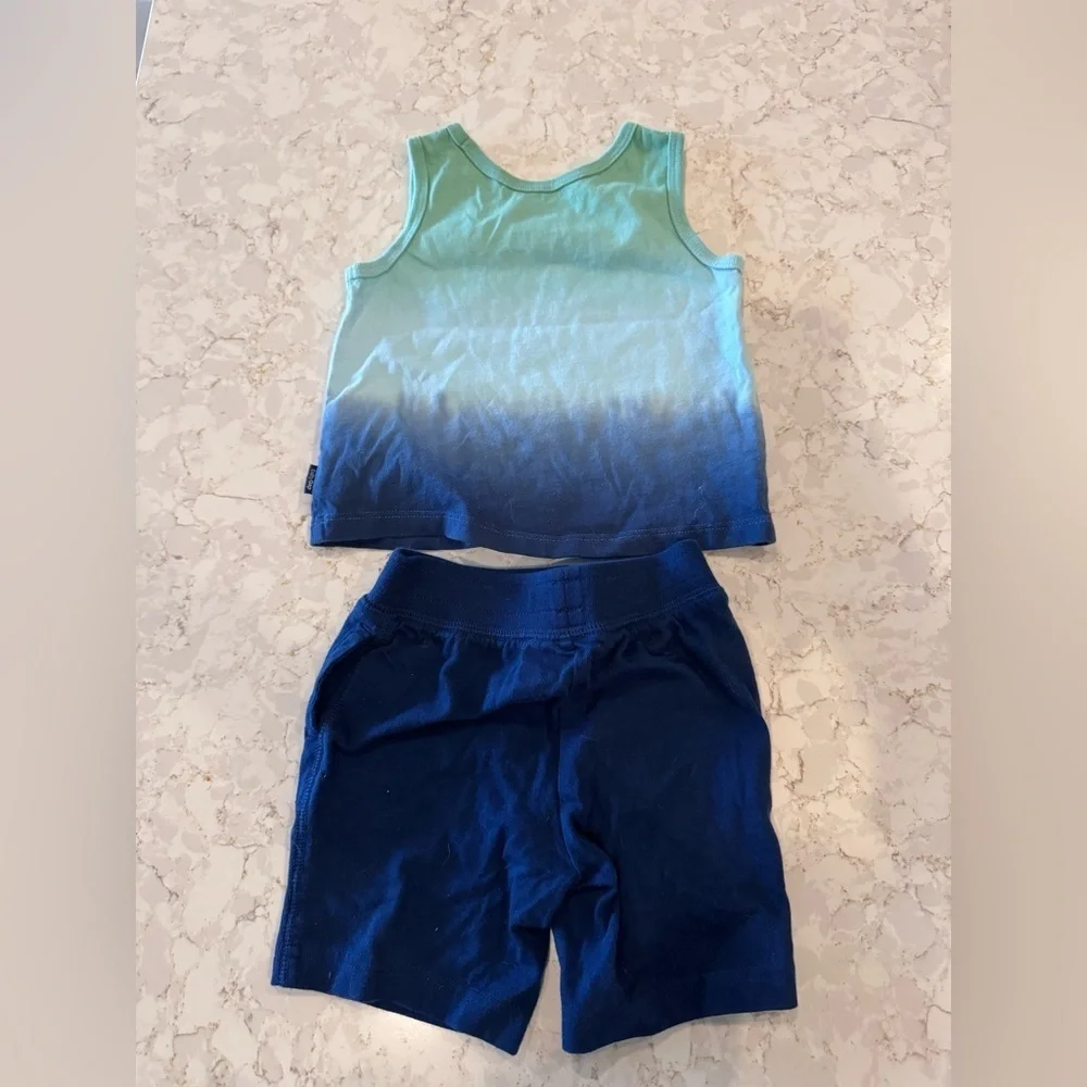 6-12M - Gap - Blue Ombre Tank Top and Shorts Set